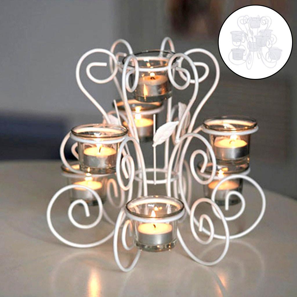 7-Candlestick Candle Holder for Party Home Wall Decoration Accessories