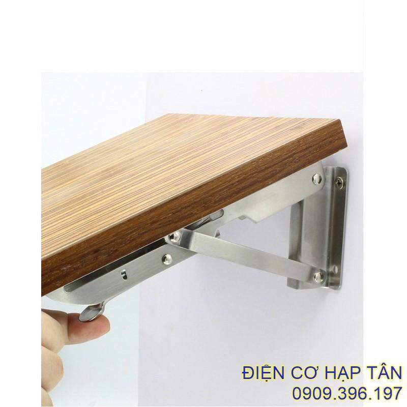 BẢN LỀ GẤP GỌN - INOX NGUYÊN CHẤT- 20, 25, 30, 35, 40CM - CHỤI LỰC 80KG