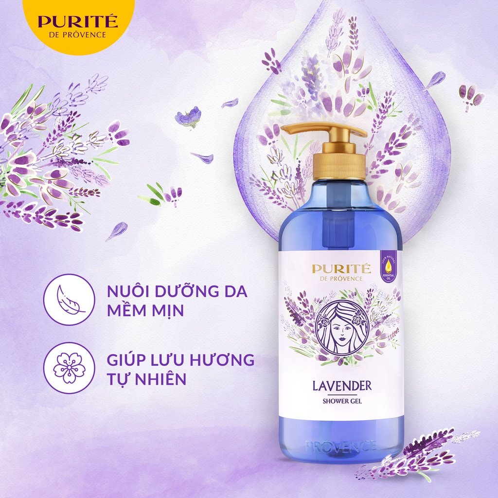 Sữa Tắm Purité De Prôvence Hương Hoa Oải Hương