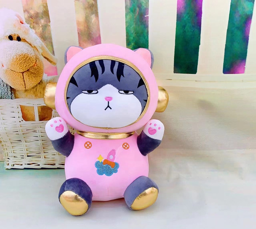 Thú nhồi bông mèo hoàng thượng hoạ tiết galaxy - Size từ 35cm đến 60cm - Quà tặng gấu bông mèo mắt liếc dễ thương