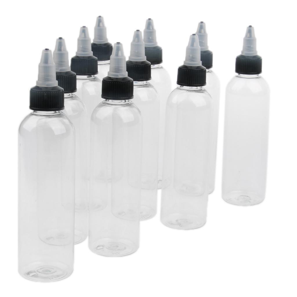 Hot 100PCs 120ml Cap Clear Bottles for Ink Pigment Bottle Supply
