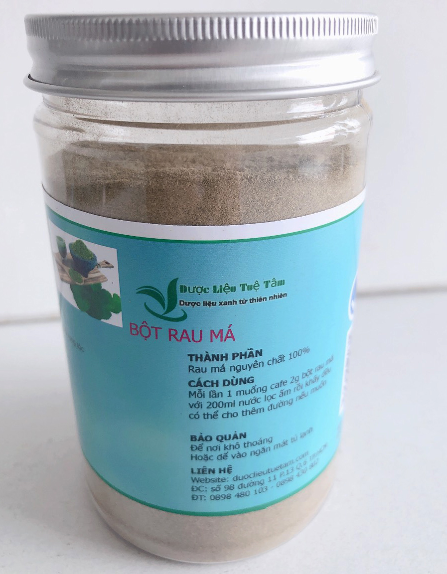 Bột Rau Má Sấy Lạnh Nguyên Chất 100% - Hủ 200gr