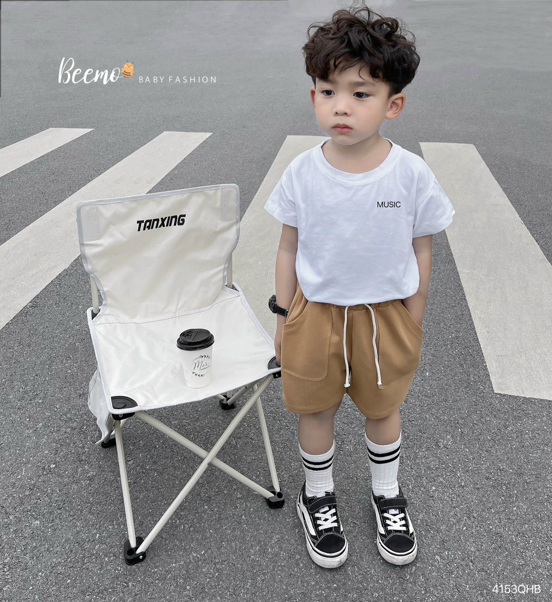 Quần short bé trai size đại 1-6 tuổi họa tiết túi và dây vải cotton mềm co giãn kiểu dáng khỏe khắn thời trang