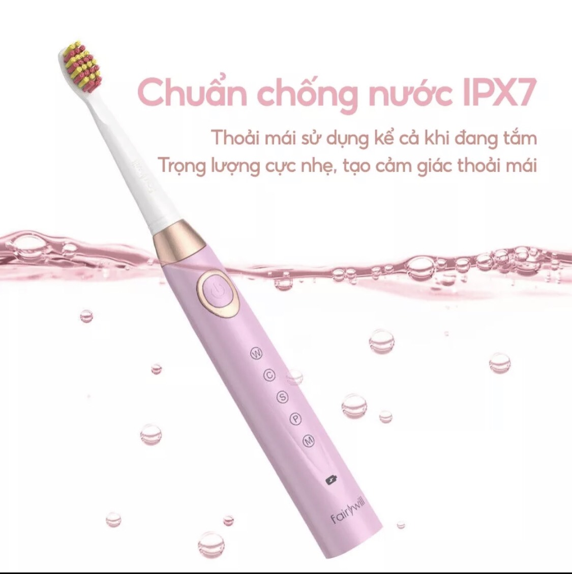 Bàn chải điện Seago FW 508 - 5 chế độ sử dụng - Tần số rung 40.000 lần mỗi phút - Hàng chính hãng - Bảo hành 12 tháng