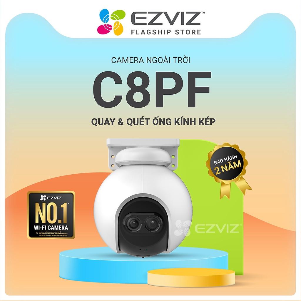 Camera Wifi Ngoài Trời EZVIZ C8PF 2M Zoom 8X, quay quét ỐNG KÍNH KÉP - Đàm Thoại, Xem Màu ban đêm - hàng chính hãng