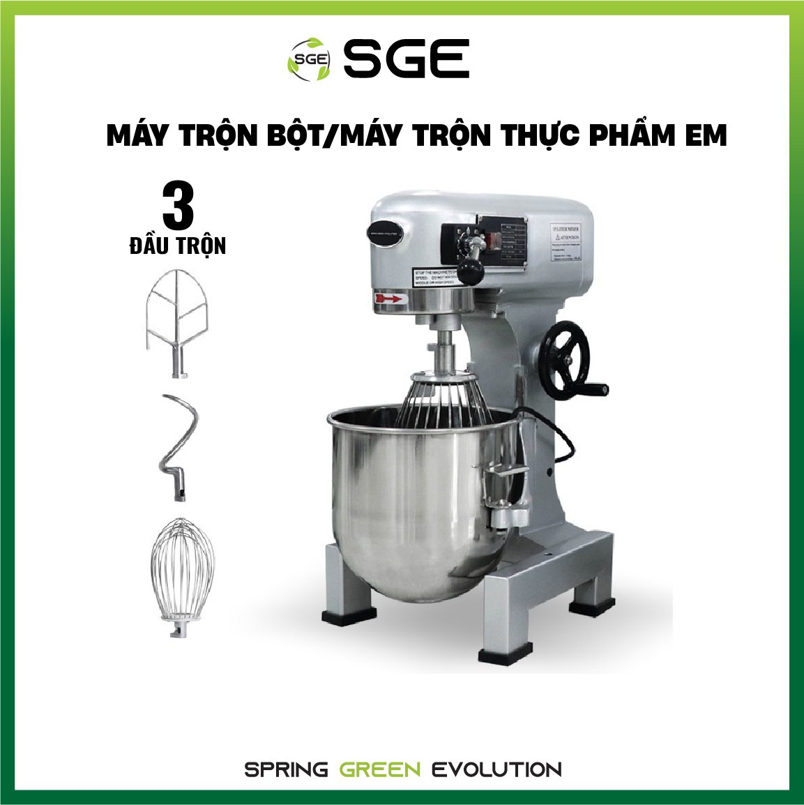 Máy Trộn Thực Phẩm, Máy Đánh Trứng, Máy Nhào Bột Em40 . Máy Dùng Cho Hộ Kinh Doanh, Gia Đình, Sản Xuất Công Nghiệp.Hàng Nhập Khẩu Chính Hãng Thailand