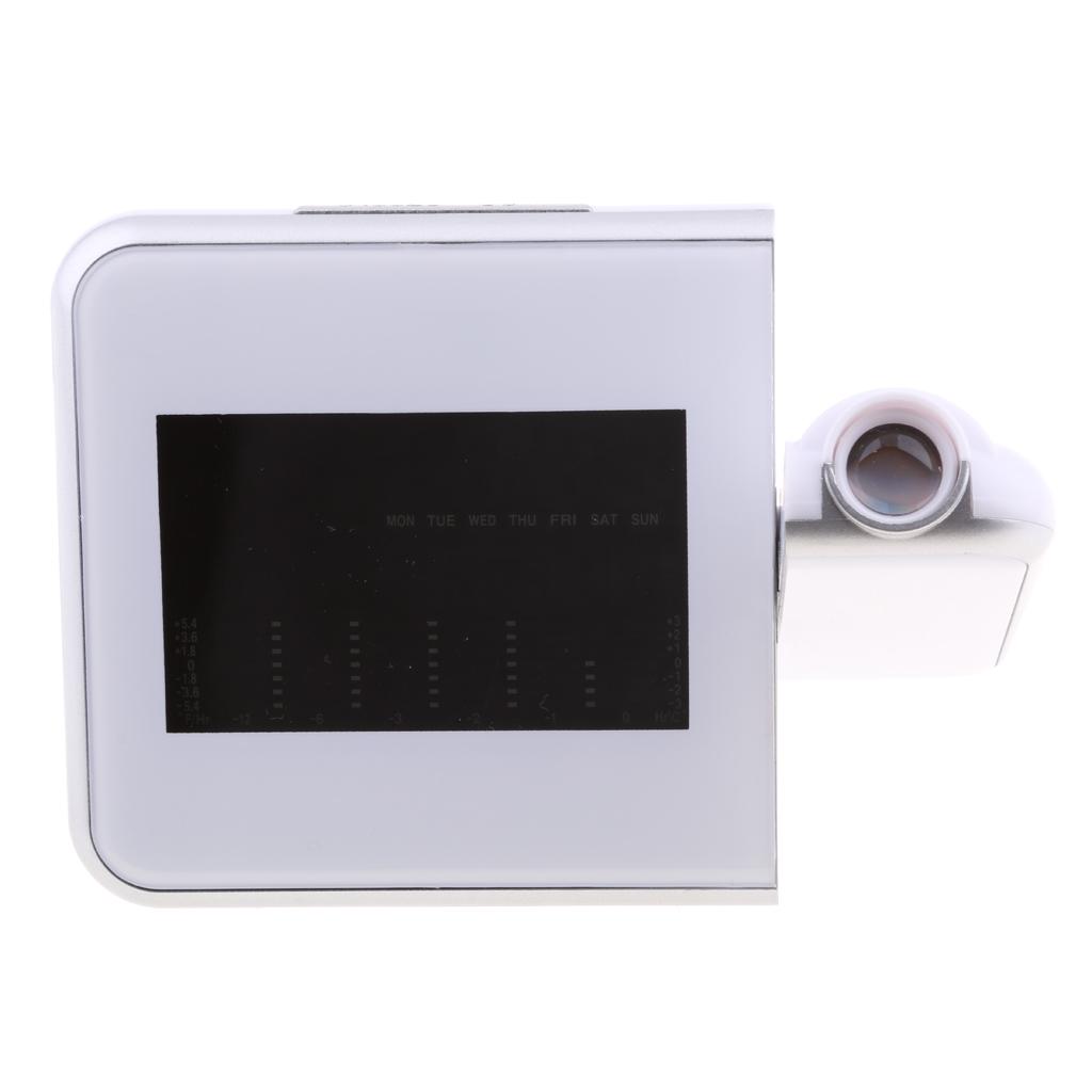 Alarm Clock LED Projection Alarm Clock With Weather Station Backlight