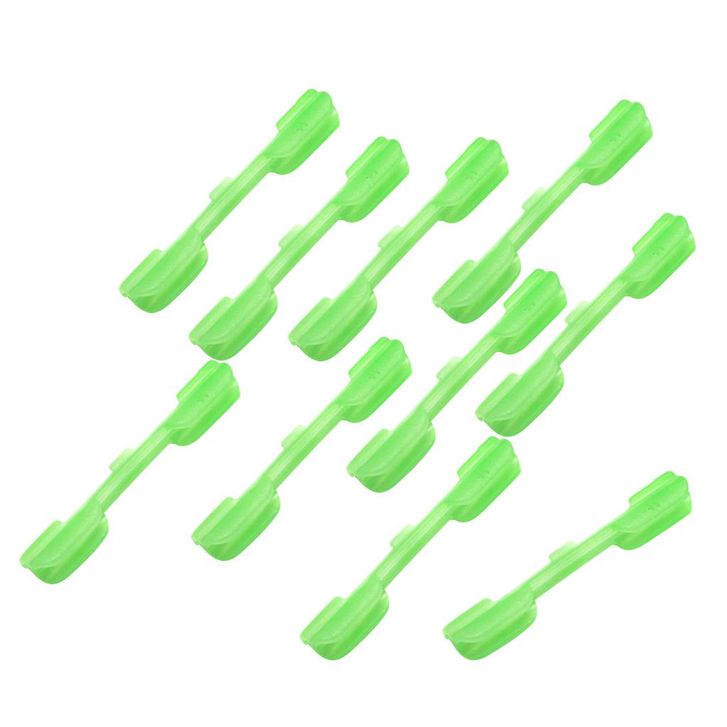 10pcs Fluorescent Glow Stick Clip Fishing Rod Clips Small S