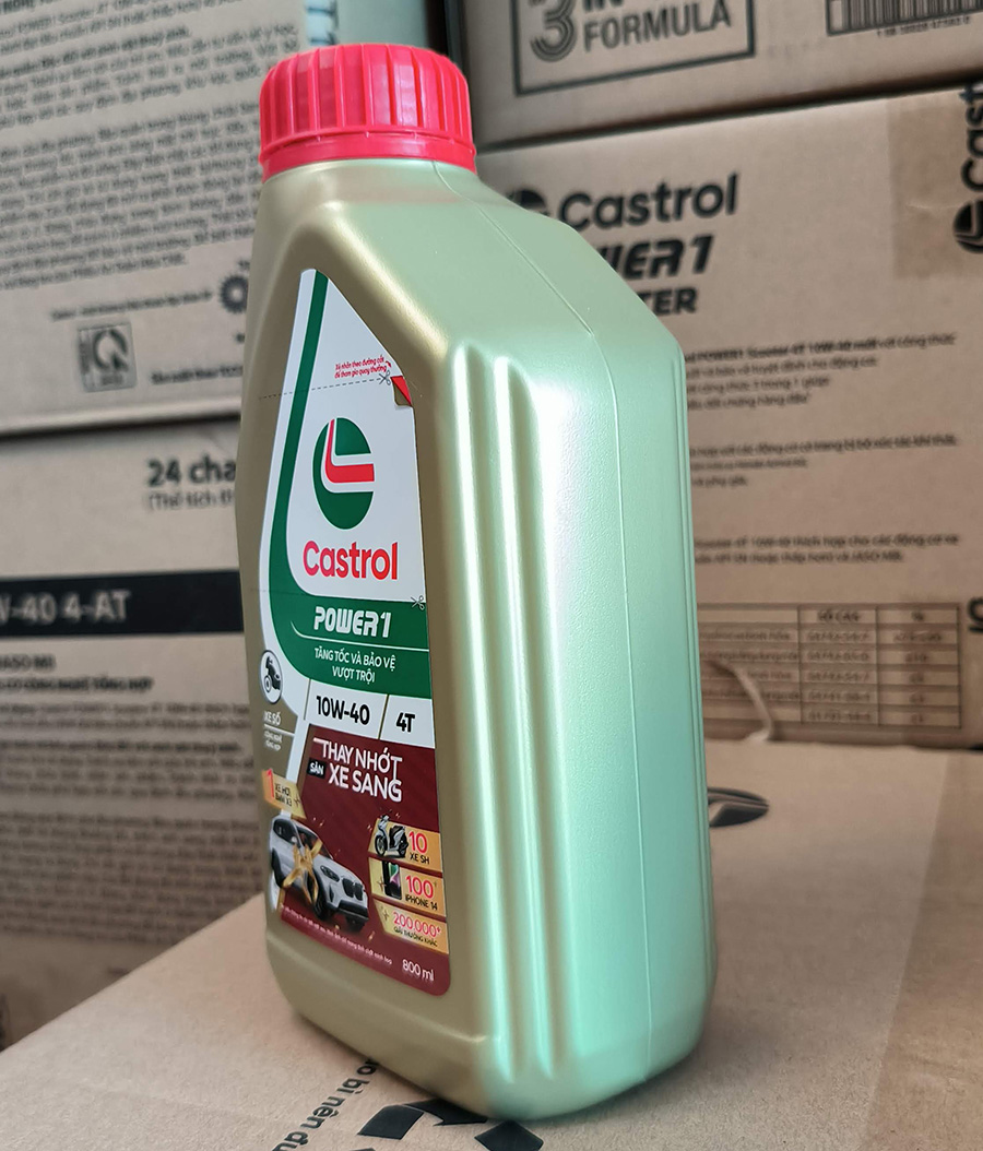 Dầu nhớt xe số Castrol Power 1 4T 10W-40, 800ml