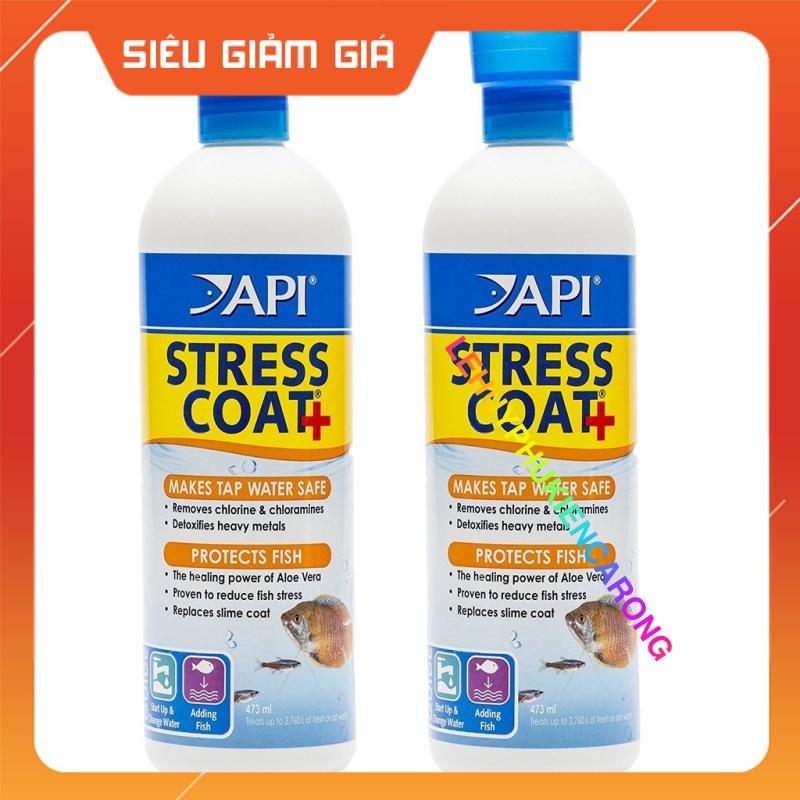 STRESS COAT Dung Dịch Khử Độc Nước, Giảm Stress Cho Cá Chai 118ml, 237ml, 473ml Chính Hãng API MỸ