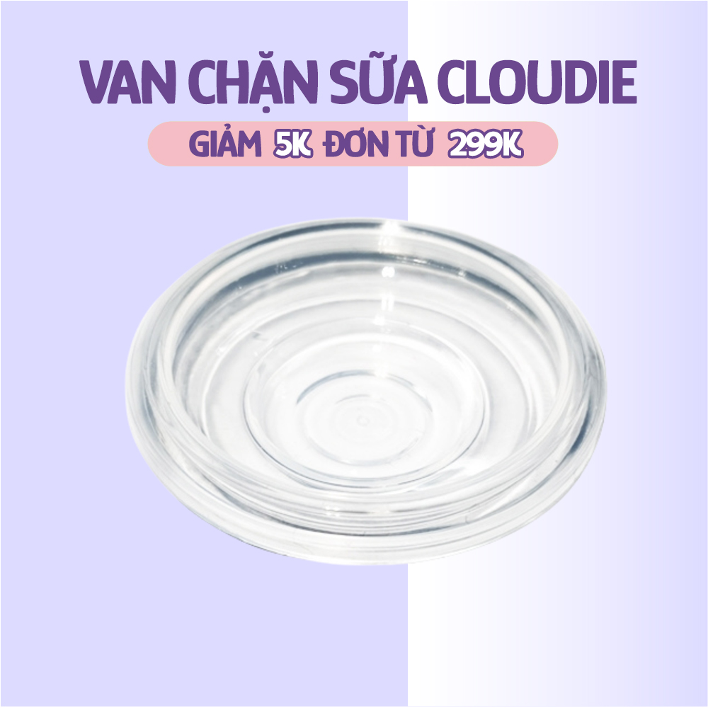 Van Chặn Sữa Máy Hút Sữa Không Dây Mama’s Choice Cloudie, Chất Liệu Silicone An Toàn Cho Mẹ và Bé (1 cái)