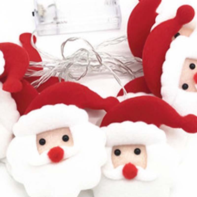 Dây đèn LED 10/20 bóng hình ông già Noel trang trí giáng sinh