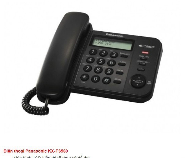 Điện thoại bàn Panasonic KX-TS560 hàng chính hãng