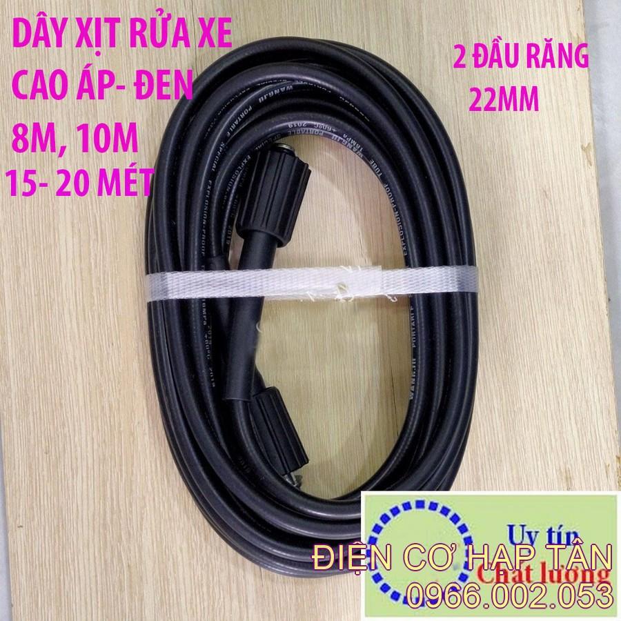 DÂY XỊT CAO ÁP- LÕI THÉP- MÀU ĐEN- RĂNG 22MM