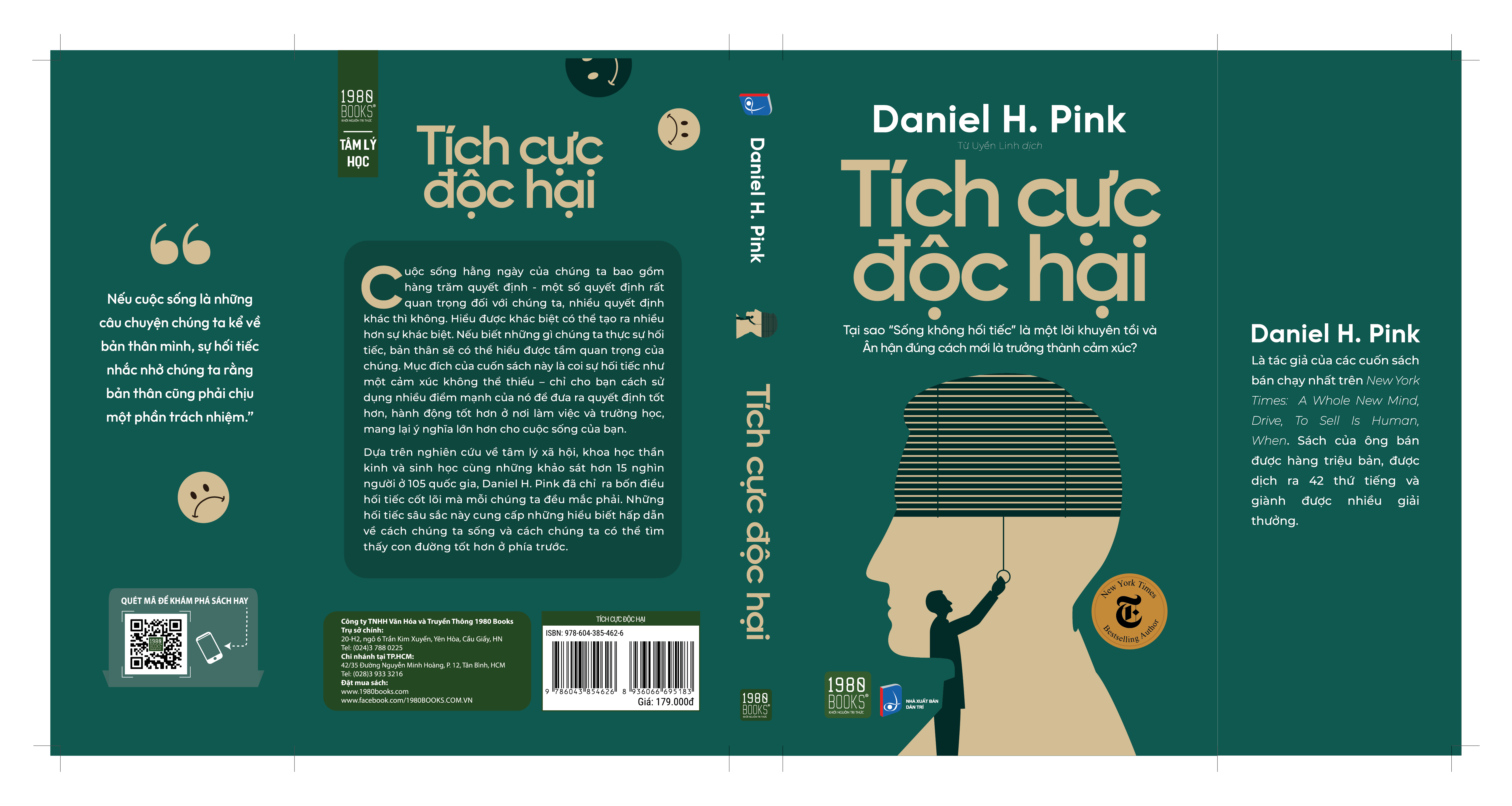 Tích cực độc hại - Daniel H.Pink (1980Books HCM)