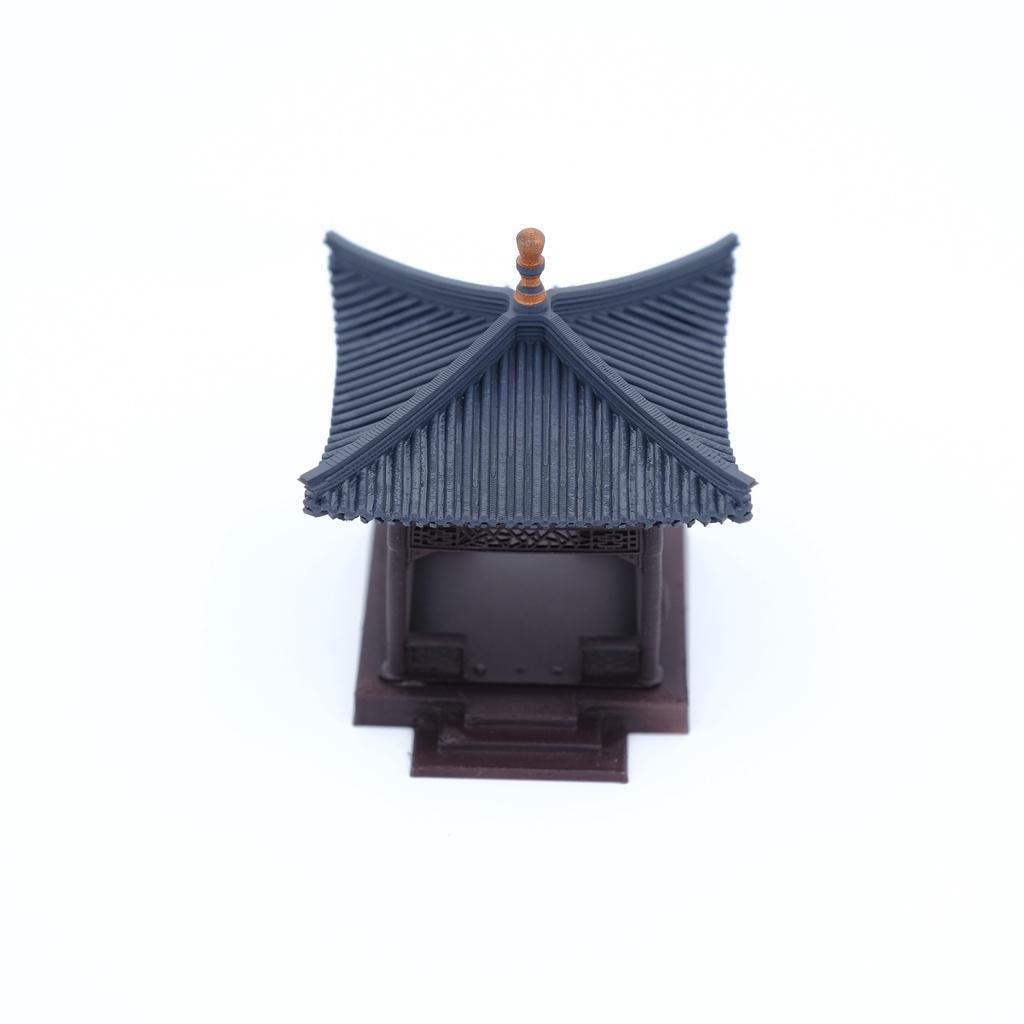 Mô hình tiểu cảnh TIỂU ĐÌNH 2 CỬA 1 MÁI CỤT - bán cạn - bể cá - hòn non bộ - terrarium - tinh xảo - chất lượng cao