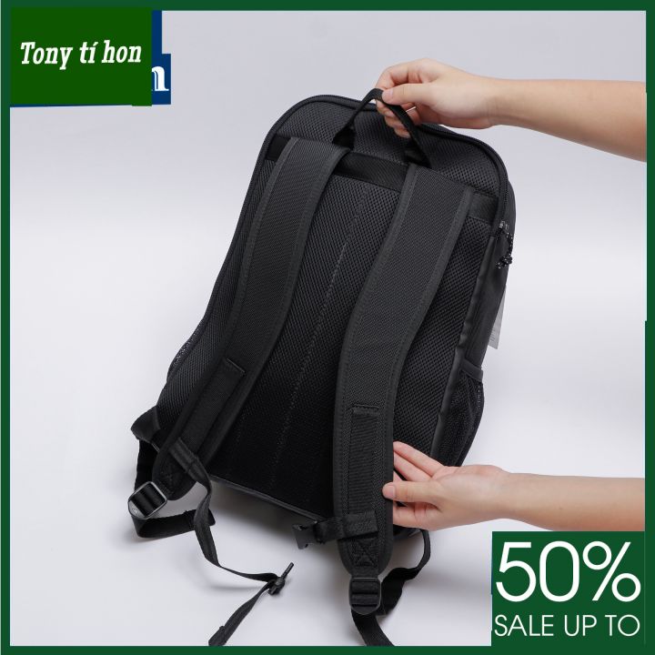 Tony tí hon - Balo ADD logo in mặt trước phối lưới có ngăn laptop riêng