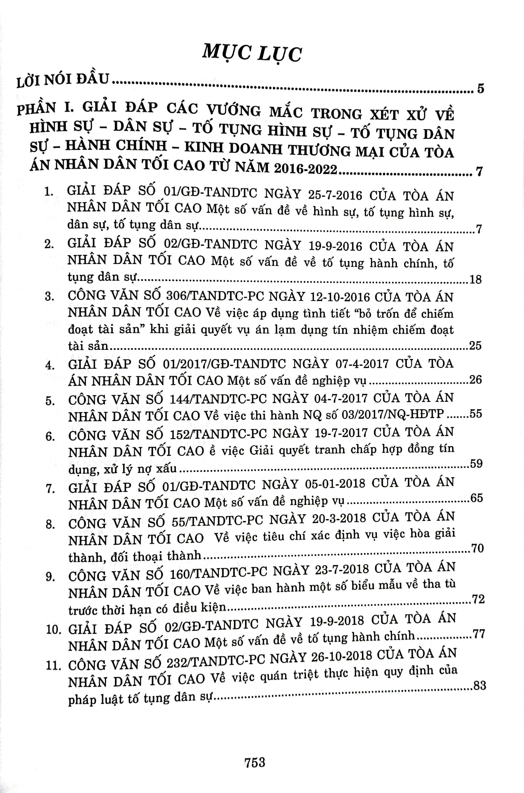 Giải Đáp Vướng Mắc Trong Nghiệp Vụ Xét Xử Của Tòa Án Nhân Dân Tối Cao Và Hệ Thống 63 Án Lệ