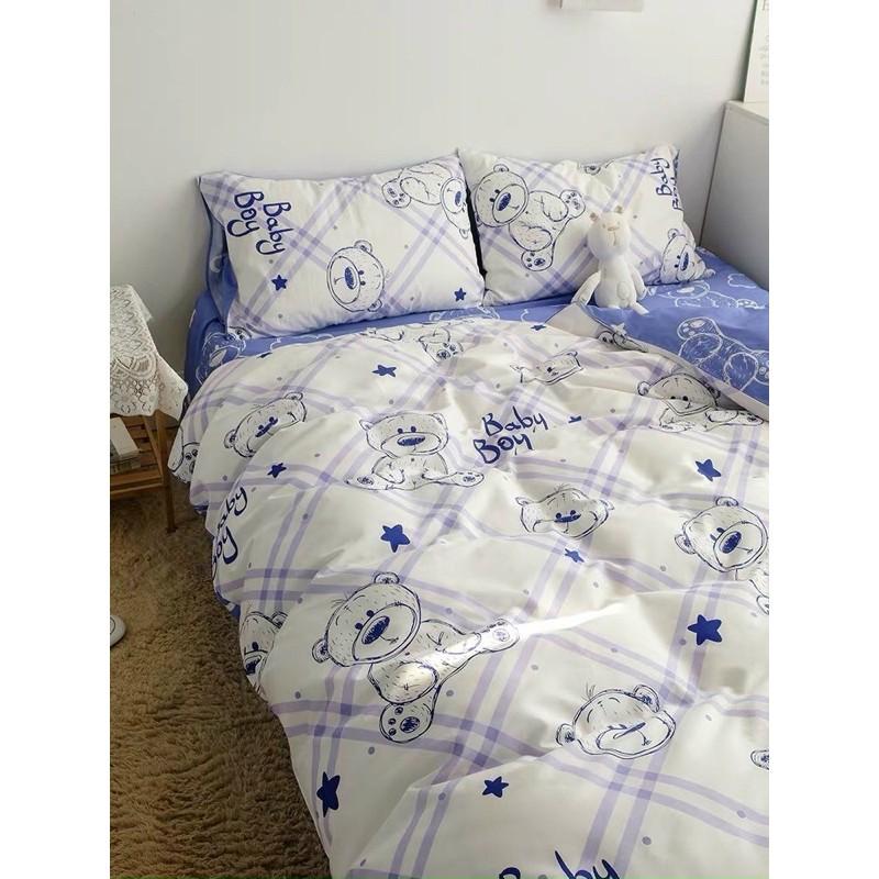 Set Cotton Poly Nhập Khẩu Gấu Tím Hot Trend