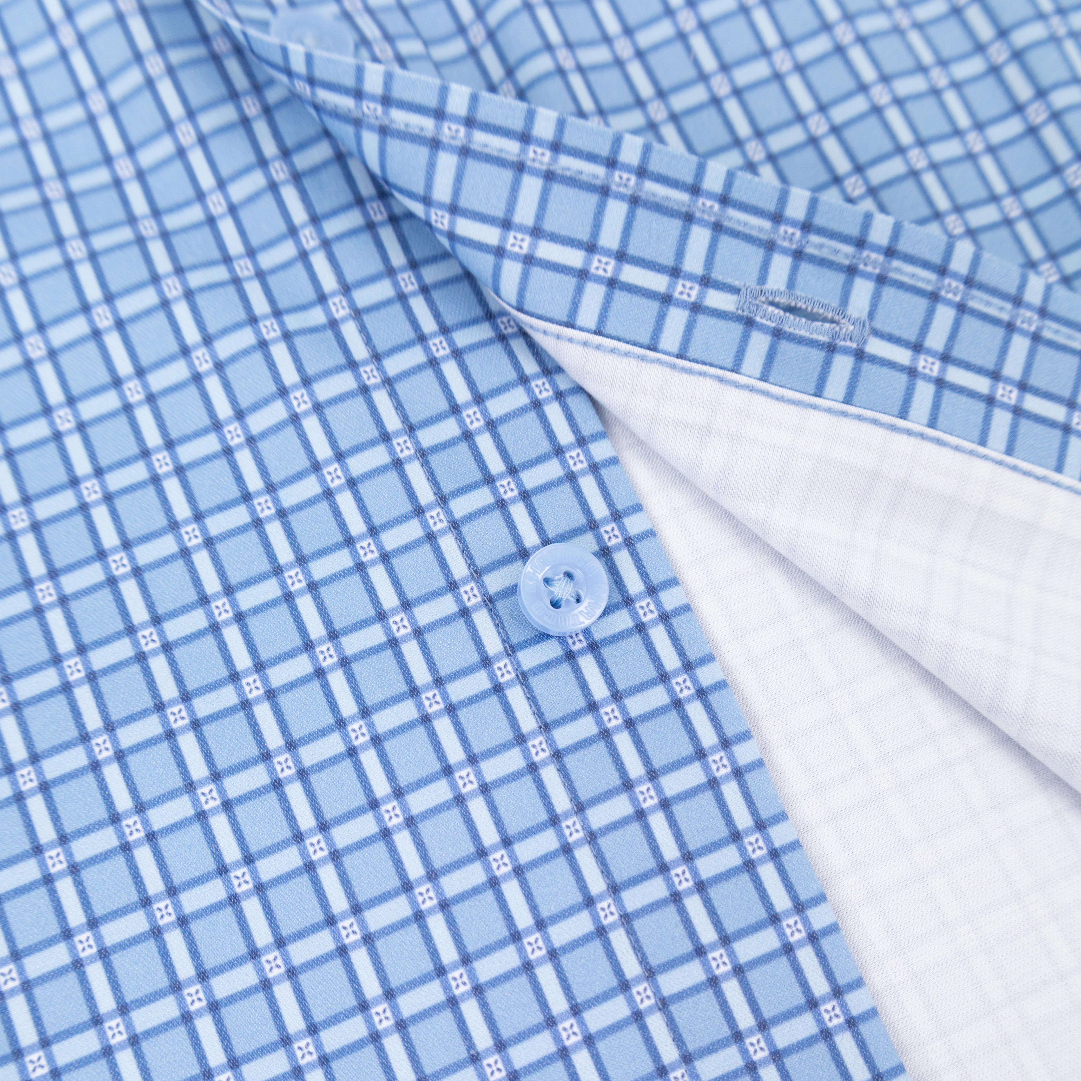 Áo sơ mi nam KHATOCO ngắn tay form Smart Fit lai bầu nhẹ mã A1MN538S2-CNCR875-2711-N