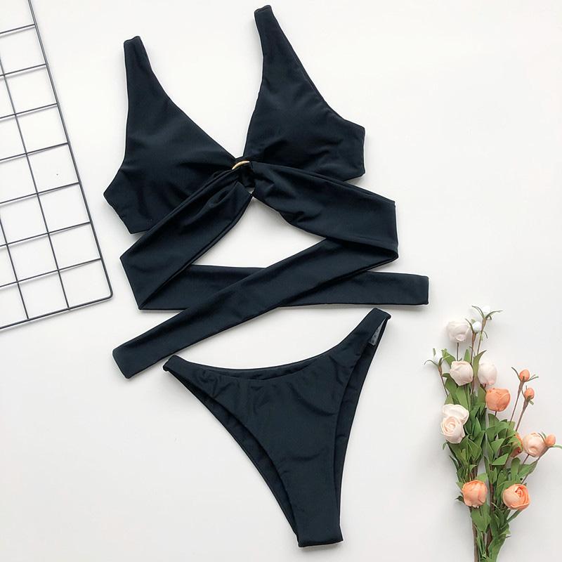 Đẩy Lên Bikini 2021 Bikini Gợi Cảm Bộ Quần Áo Bơi Nữ Bộ Đồ Tắm Đầm Nữ Bơi Băng Đồ Bơi Thông Bikini