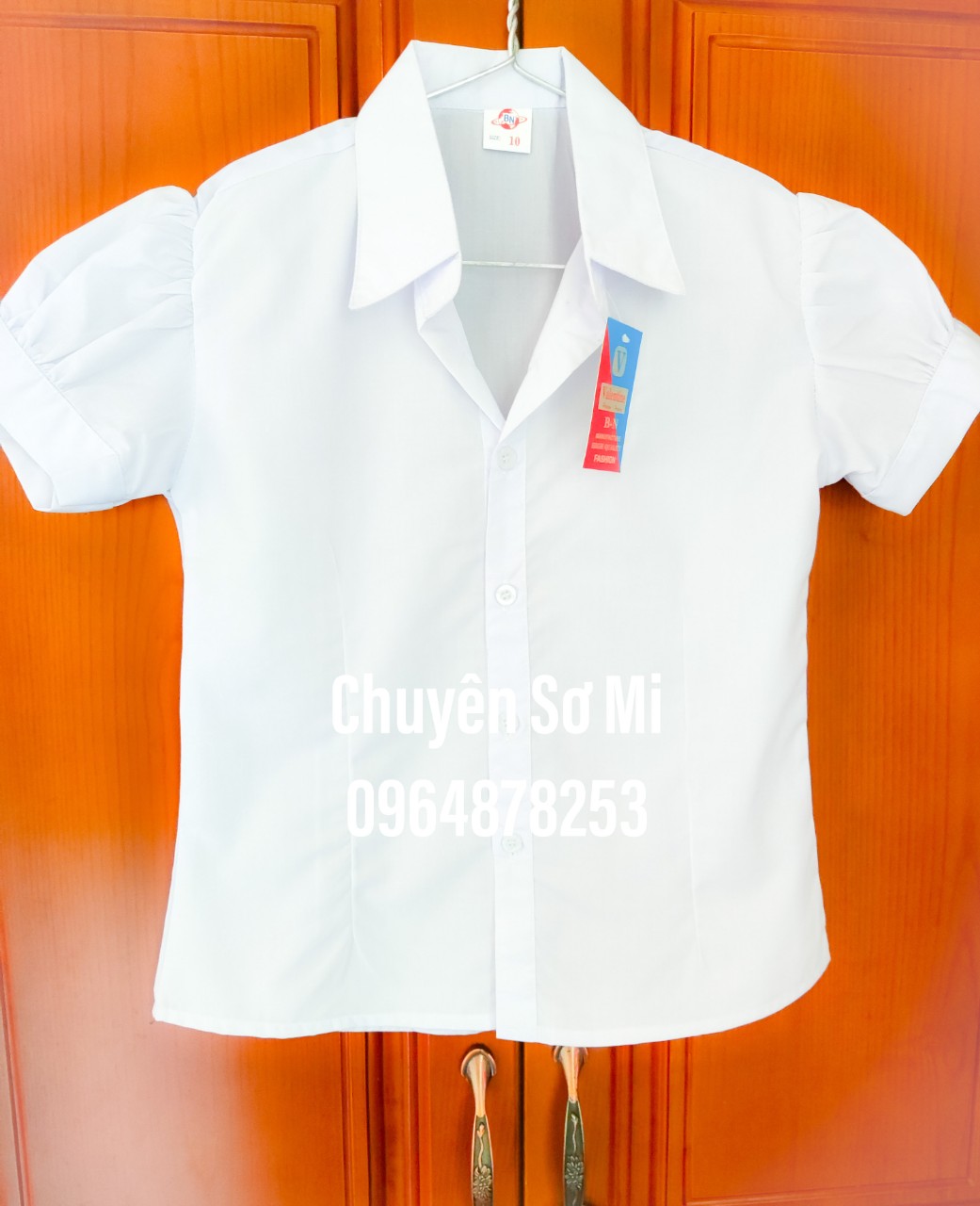 Áo sơ mi trắng, áo sơ mi, áo sơ mi nữ tay ngắn size 9-12