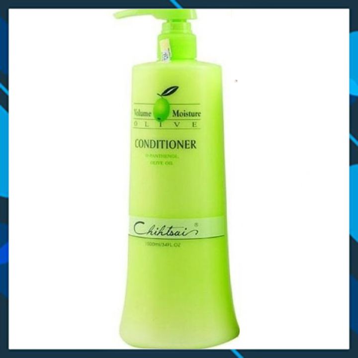 Dầu xả Chihtsai Volume Moisture Olive Conditioner siêu mượt tóc khô 1000ml