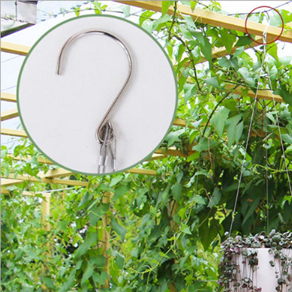 2x Hanging Self Watering Pot Flower Planter Garden Home Decoration W / Chain