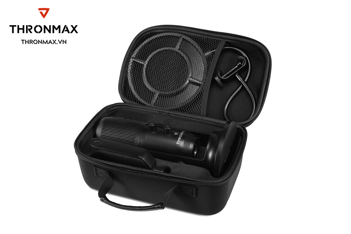 Bộ KIT Microphone Thronmax Mdrill One Pro M2P Black - Hàng chính hãng