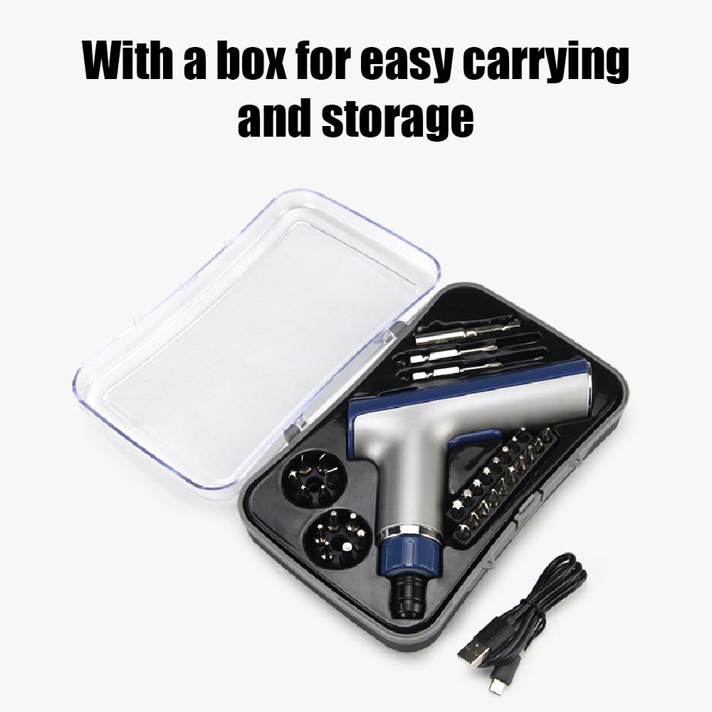 Mini Rechargeable Electric Screwdriver Kit Portable Cordless Screwdriver Powerful Home-use Handheld Electric Screwdriver Set