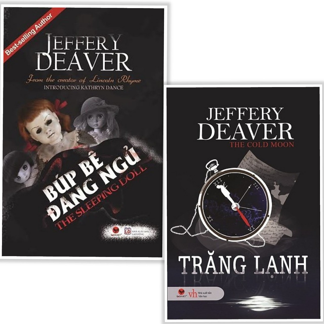 Combo sách trinh thám hay : Búp bê đang ngủ + Trăng lạnh - Tặng kèm bookmark PD books