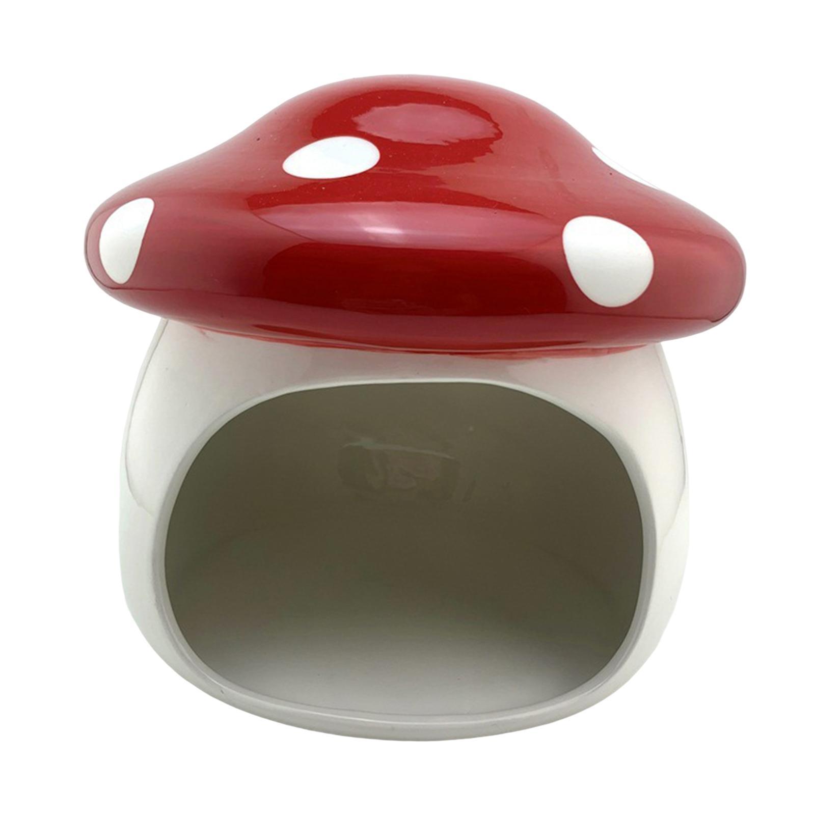 Hamster Houses Hideouts Chinchillas Mushroom Ceramic Hamster Habitat Hideout