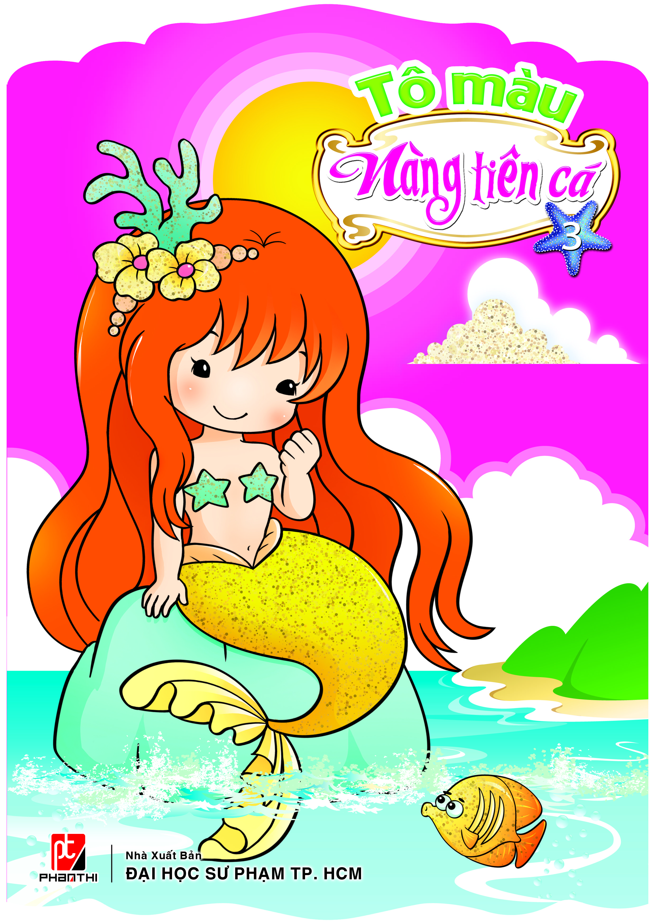 Bộ 4 cuốn Tô Màu Nàng Tiên Cá