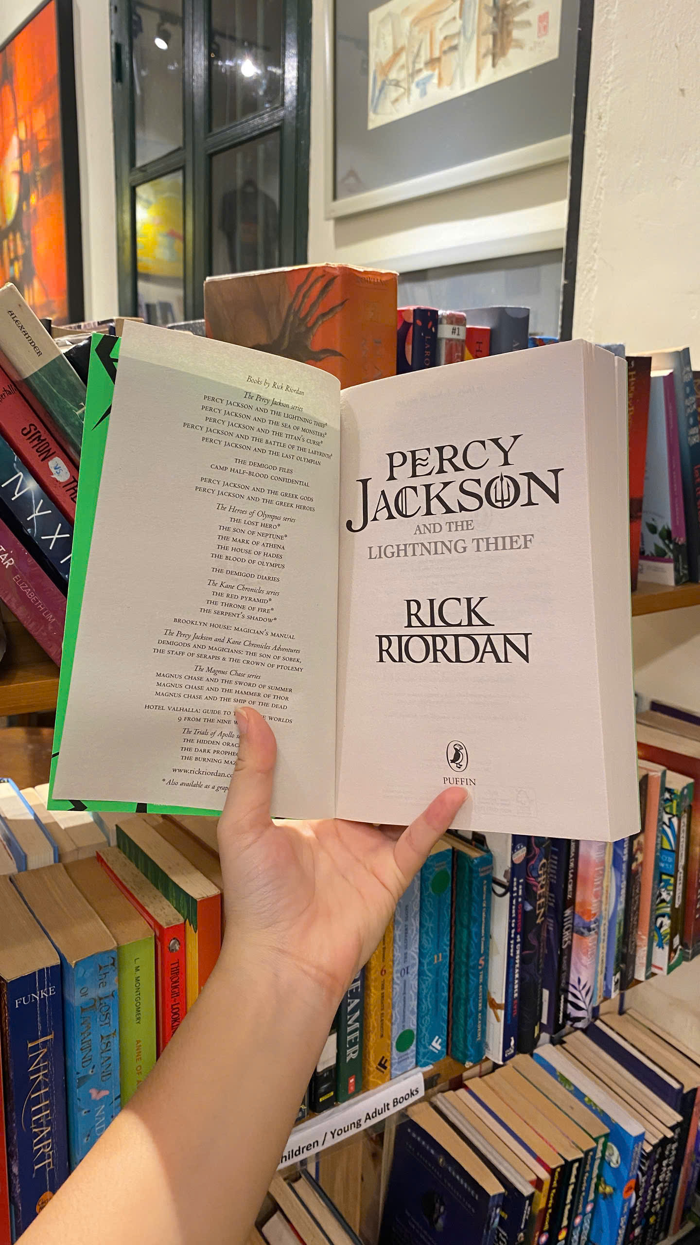 Sách - Percy Jackson and The Lightning Thief by Rick Riordan | Fantasy / Young Adult