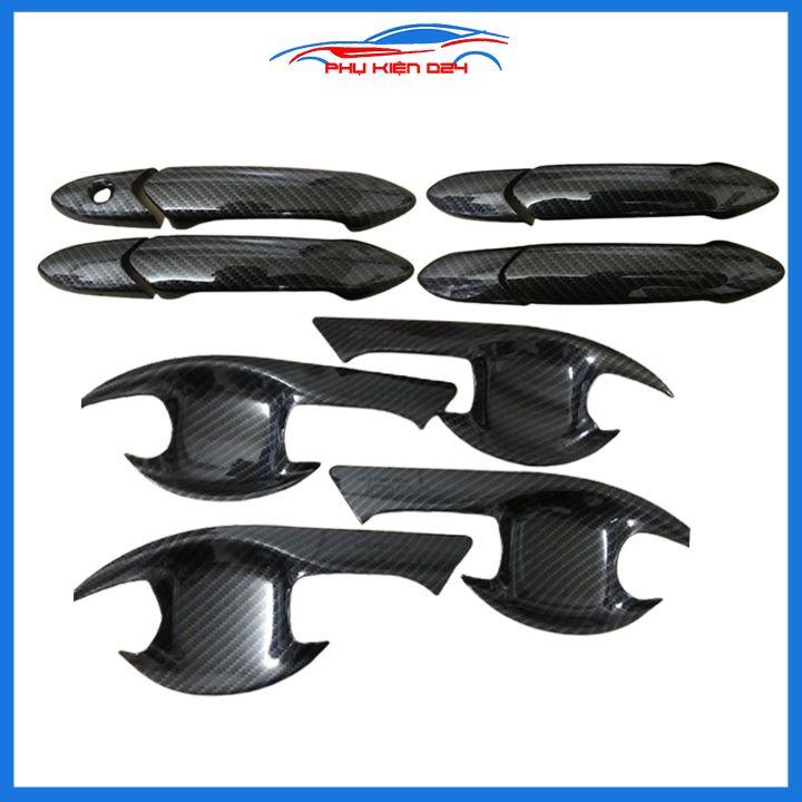 Ốp tay hõm Fadil 2019-2020-2021-2022 vân carbon, mạ crom chống trầy bảo vệ cửa xe ô tô