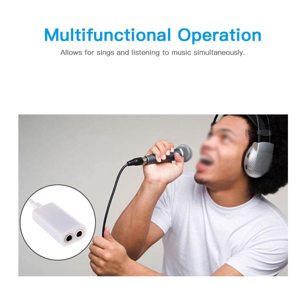 3.5mm Jack Splitter 2 Female to 1 Male Headphone Microphone Cable Adapter Stereo Audio Plug