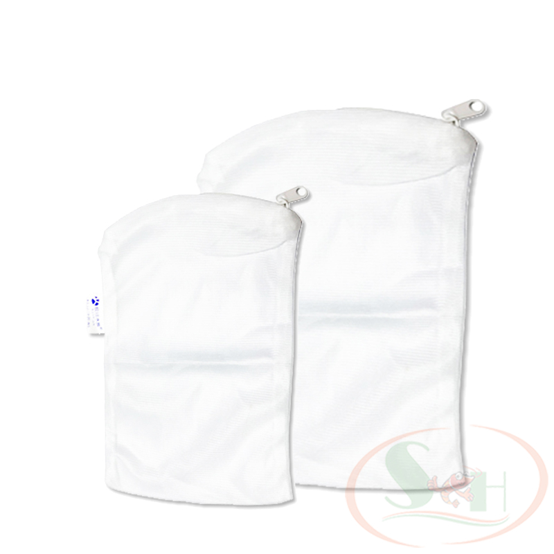 Túi lọc lưới siêu mịn khóa kéo nhựa đựng vật liệu lọc mịn purigen bể cá tép