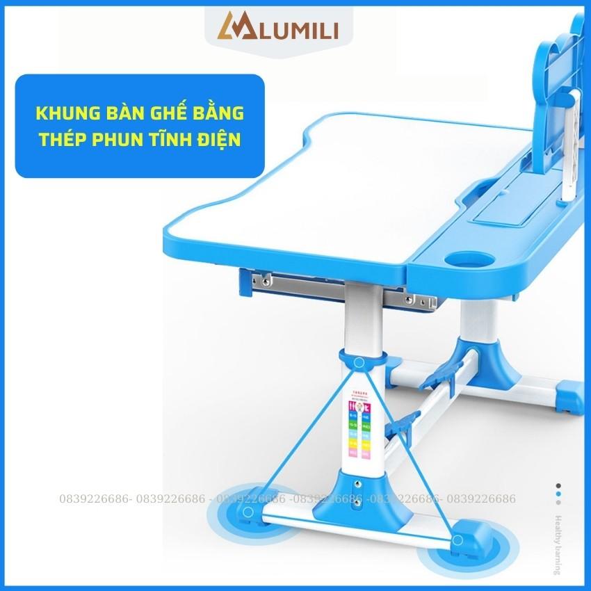 Bàn học sinh trẻ em A601 bộ bàn học thông minh chống gù chống cận cho bé nâng hạ độ cao