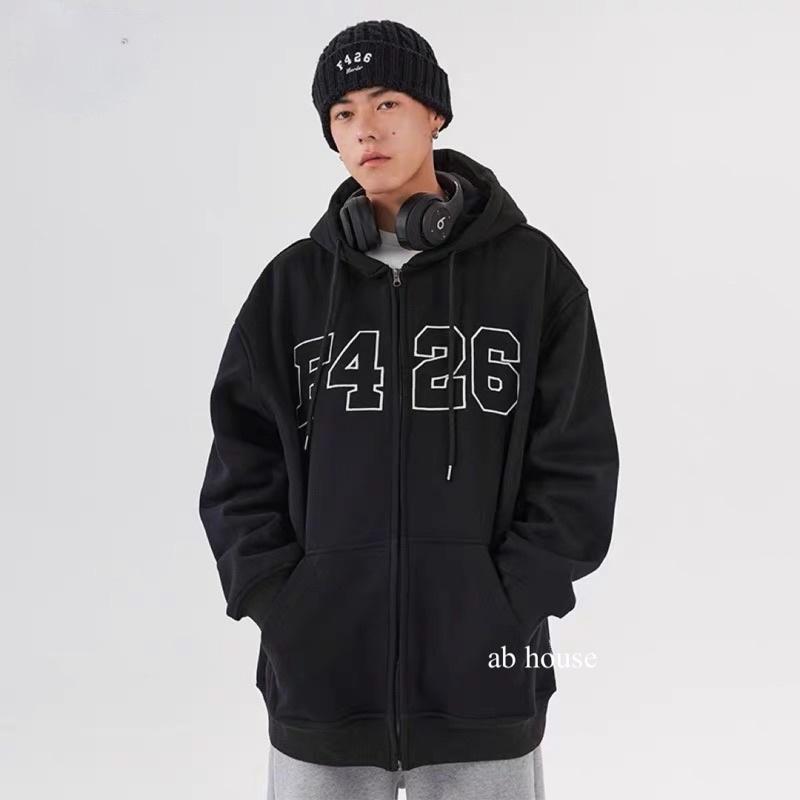 Áo Khoác Nỉ Bông Hoodie Zip F426 Unisex Nam/Nữ (Ảnh Thật) ZoZo_Unisex