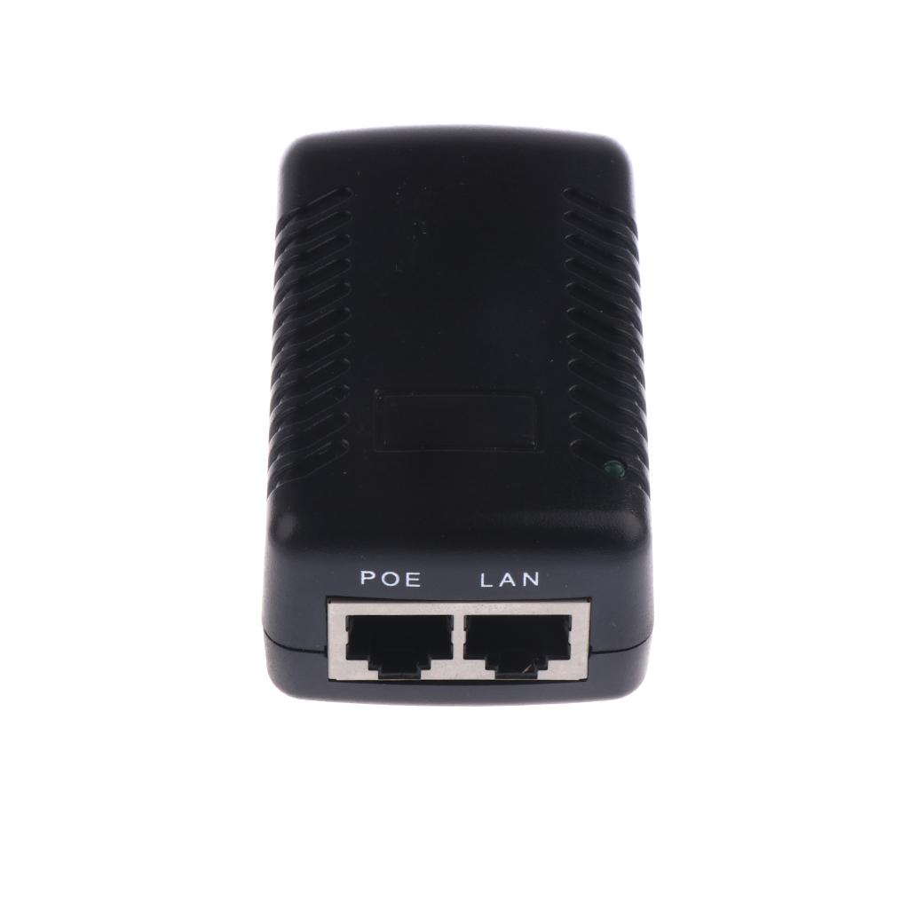 24V 1A PoE Injector Power Over Ethernet Adapter for 802.3 af IP Camera Wlan AP