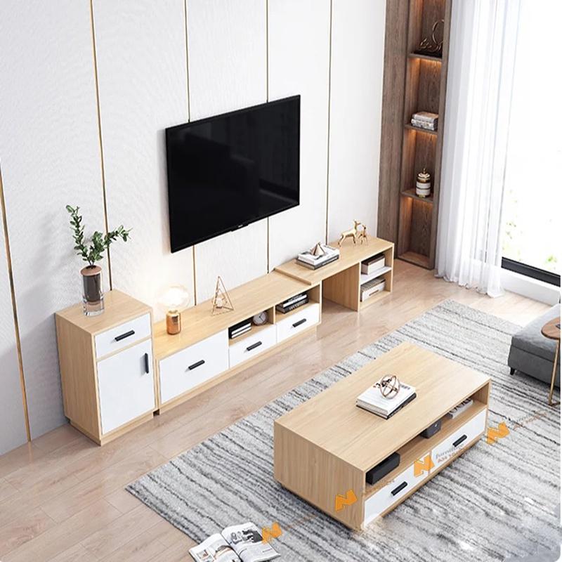 Made in VN Kệ tivi gia đình thiết kế thông minh bằng gỗ mdf 17mm công ty Mộc Phát độ bền trên 30 năm AN053