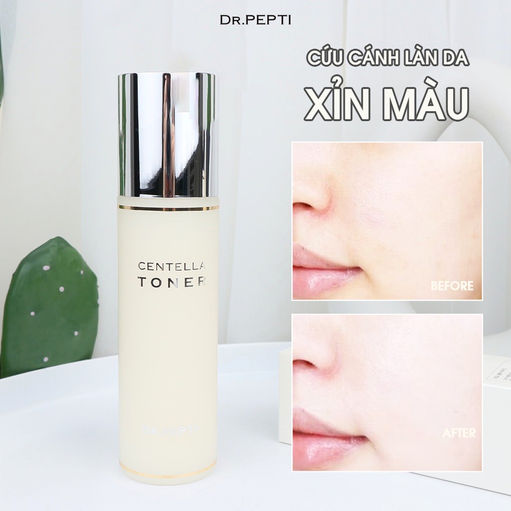 Nước Hoa Hồng Dr.Pepti+ Dưỡng Da Căng Bóng Centella Toner