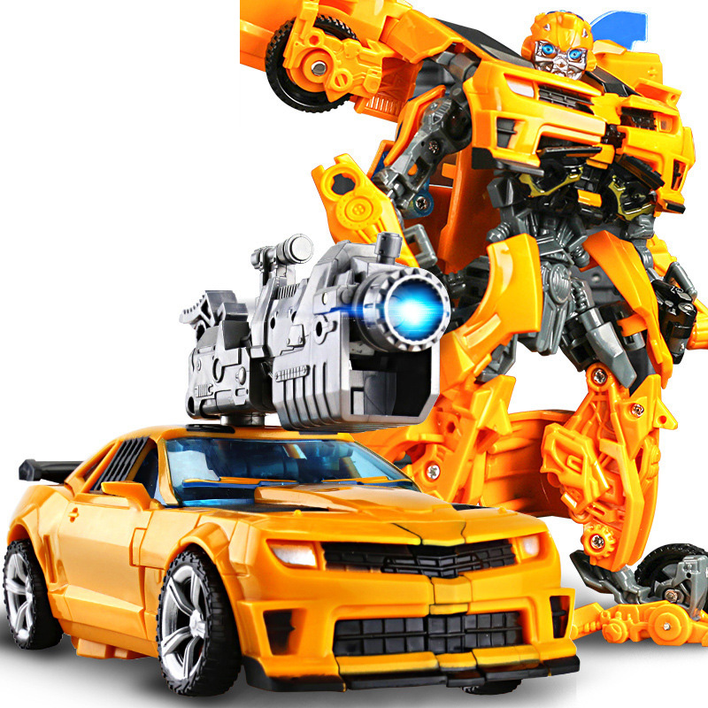 Robot biến hình ôtô Transformer cao 20cm mẫu Bumble Bee BB-20 Đồ chơi biến hình rèn luyện trí tuệ cho bé