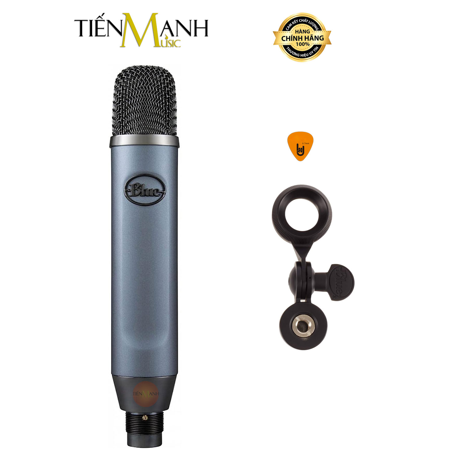 Micro Blue Ember XLR Condenser - Mic Thu Âm Podcast, Livestream Microphone Phòng Studio Hàng Chính Hãng - Kèm Móng Gẩy DreamMaker