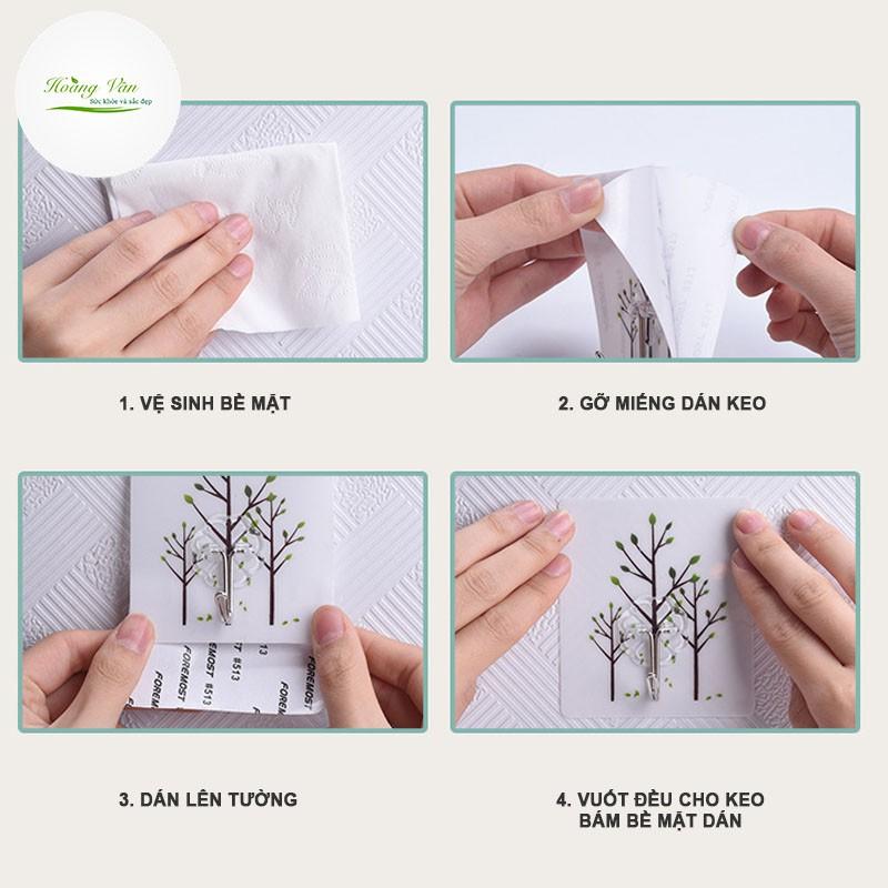 Móc dán tường họa tiết 3D siêu dễ thương siêu dính chịu lực tốt - KT 8.5x8cm