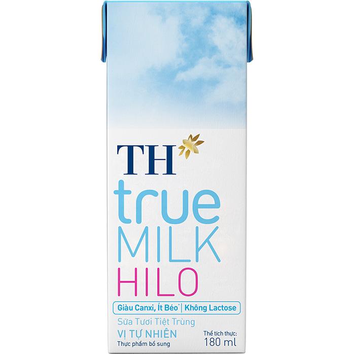Thùng 48 hộp sữa tươi tiệt trùng TH True Milk  HILO vị tự nhiên 180ml