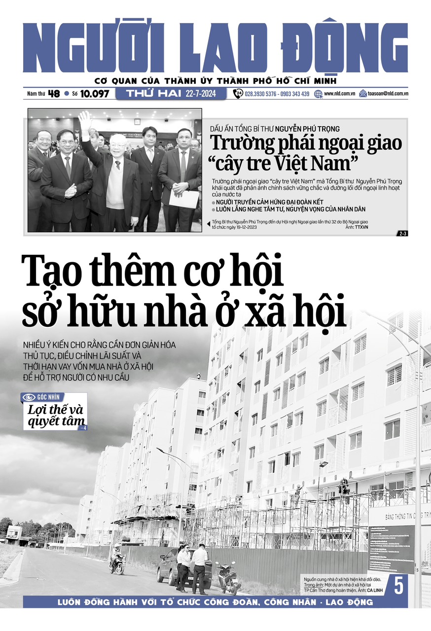 Nhật báo Người Lao Động từ ngày 22-07-2024 đến 26-07-2024