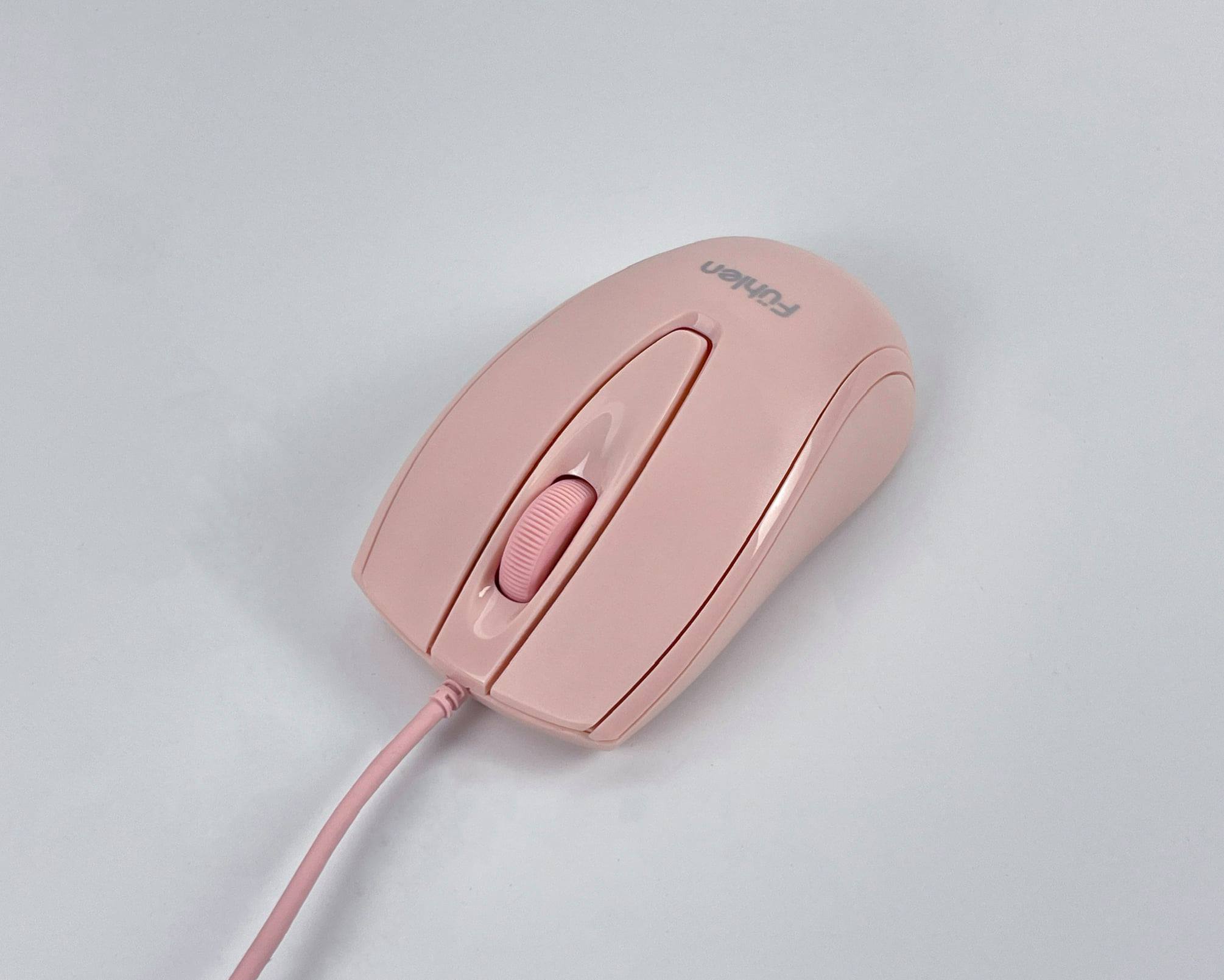 Chuột Có Dây Fuhlen L102 Pink (Màu Hồng) - Hàng Chính Hãng