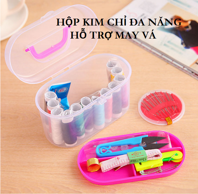 Hộp kim chỉ đa năng hỗ trợ may vá cho gia đình bạn
