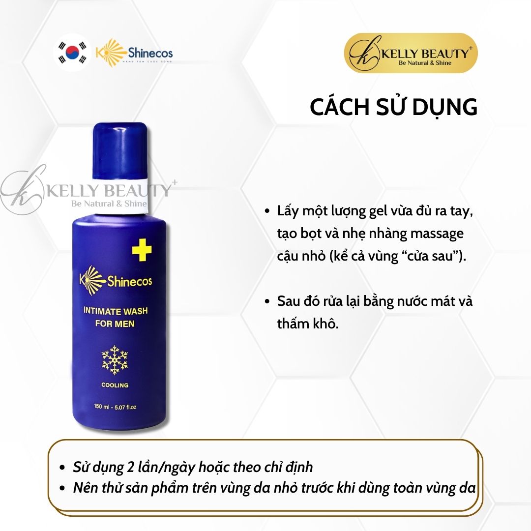 Hình ảnh Dung Dịch Vệ Sinh Cho Nam KShinecos Intimate Wash For Men | Kelly Beauty